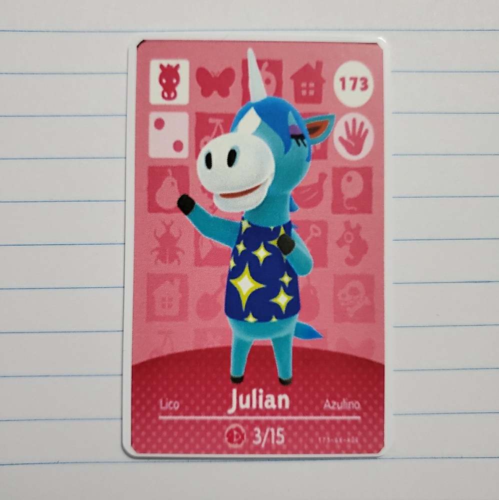 Julian animal crossing amiibo